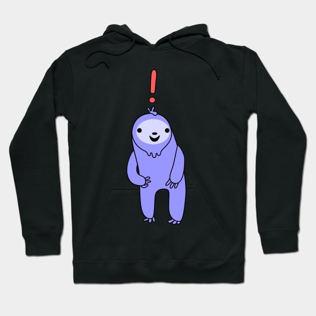 Exclamation Point Sloth Hoodie by SubtleSplit